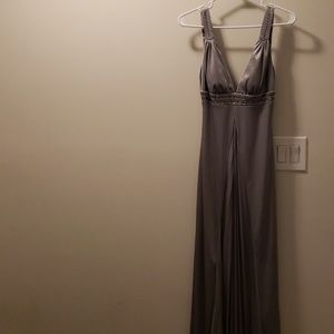 Silver formal gown